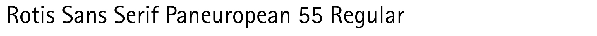 Rotis Sans Serif Paneuropean 55 Regular image